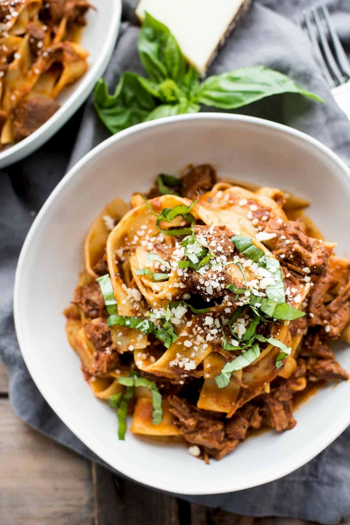 Instant Pot Lamb Ragu with Pappardelle Recipe - Sweet & Saucy