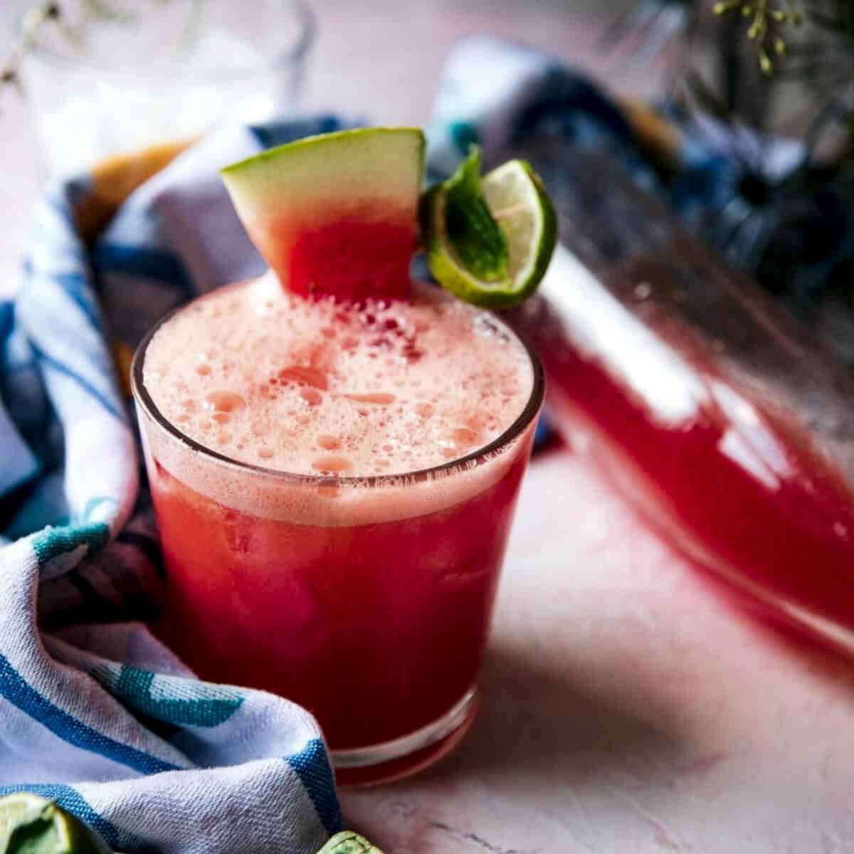 Watermelon Basil Limeade Recipe - Sweet & Saucy