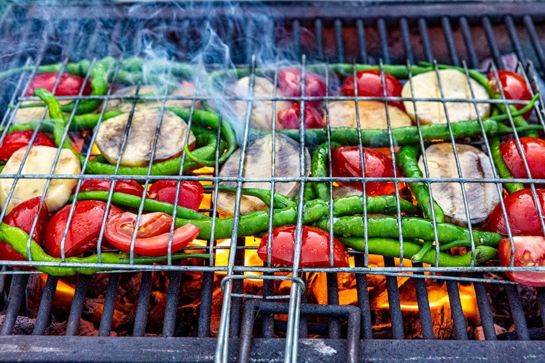 Grilled Veggie Kabobs with Harissa Yogurt Recipe - Sweet & Saucy